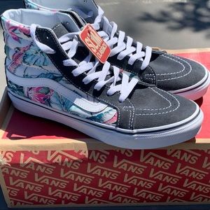 Tropical Floral High top slims. Worn once!